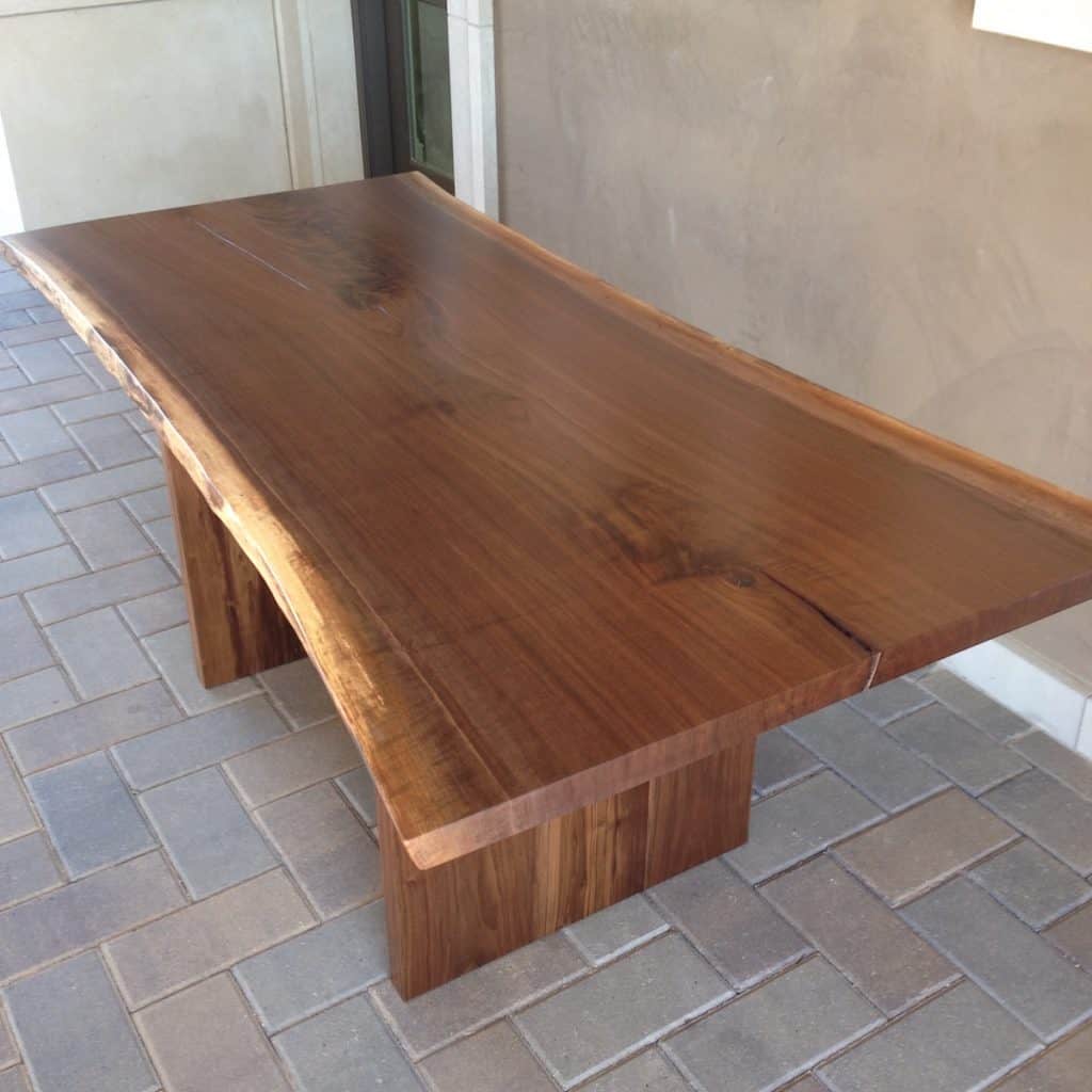 Walnut Live Edge trestle top