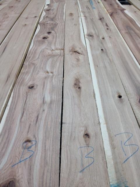 Rustic Grade, Brown Hickory Lumber