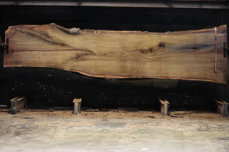 walnut slab 1108-5 rough size 2.5″ x 29-45″ avg. 35″ x 14′ $2250
