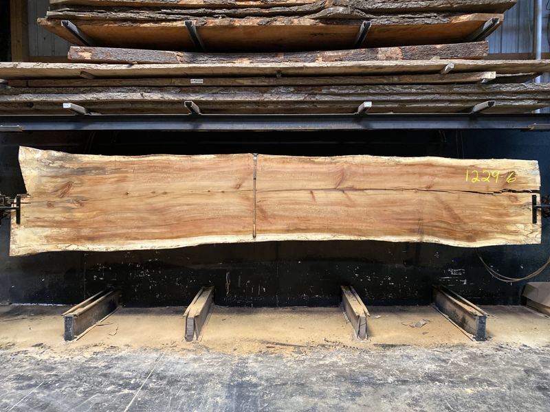 spalted sycamore slab 1229-6 rough size 2.5″ x 35-44″ avg. 37″ x 18′ $2050