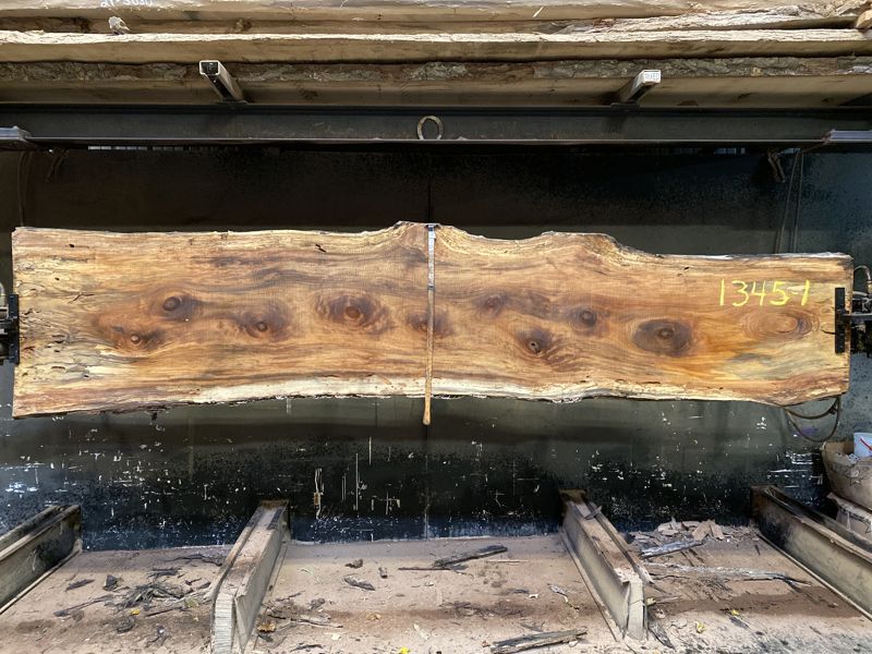 spalted sycamore slab 1345-1 rough size 2.5″ x 25-32″ avg. 28″ x 12′ $950