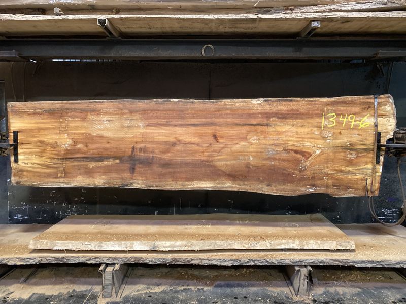 spalted sycamore slab 1349-6 rough size 2.5″ x 32-38″ avg. 34″ x 11′ $950