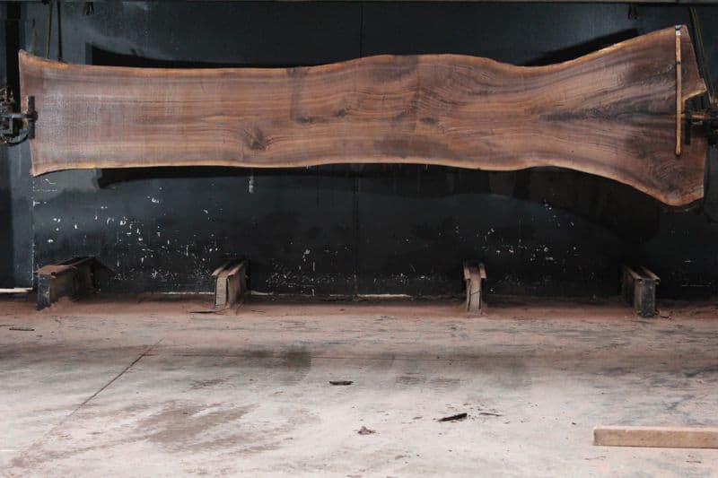 walnut slab 1127-5 rough size 2.5″ x 27-50″ avg. 30″ x 15′ $1750