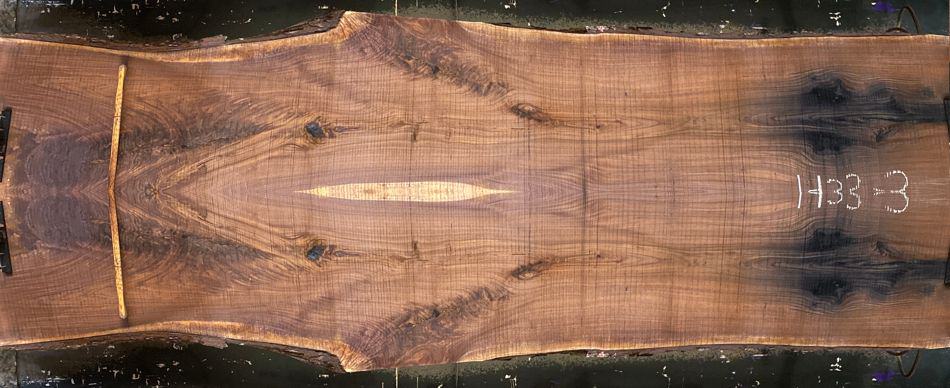 walnut slabs 1435-4&5 book-match simulation, approx. size 2″ x 50″ x 13′ Both Rough Slabs $2950