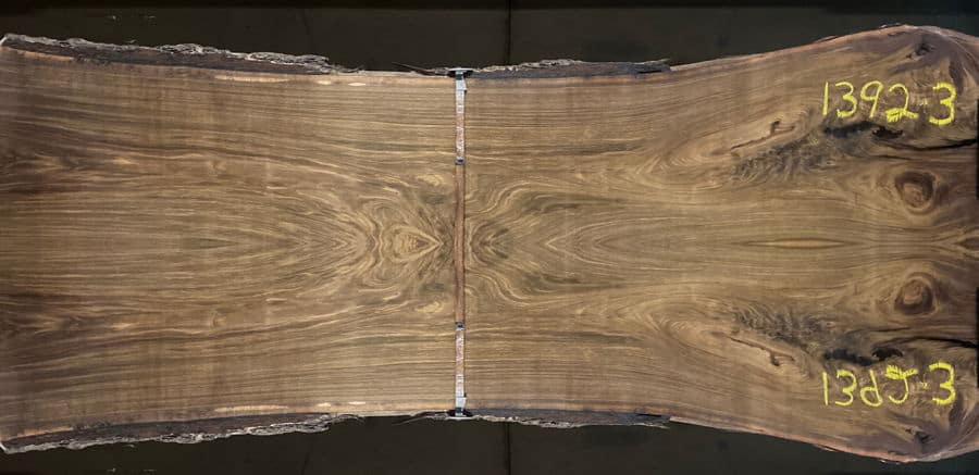 walnut slabs 1392-2&3 book-match simulation, approx. size 2″ x 43″ x 10′ Both Rough Slabs $2475
