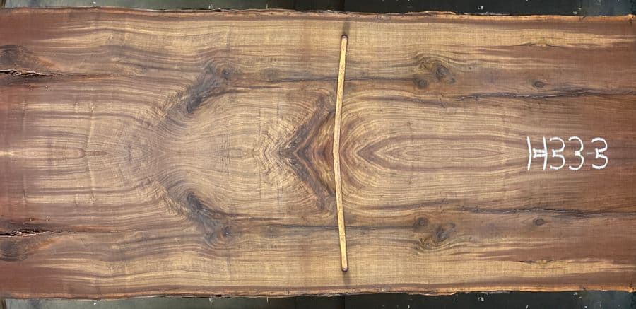 walnut slabs 1453-4&5 book-match simulation, approx. size 2″ x 52″ x 10′ Both Rough Slabs $2700